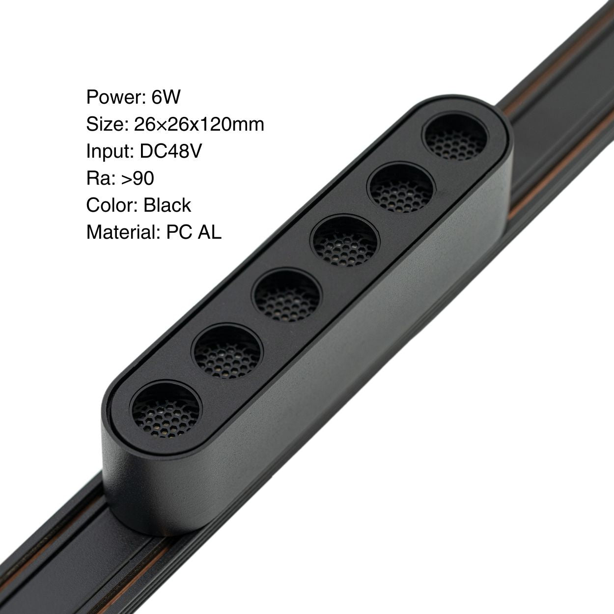 Honeycomb Grille Light 6W - LED Magnetic Track Rail Lamp