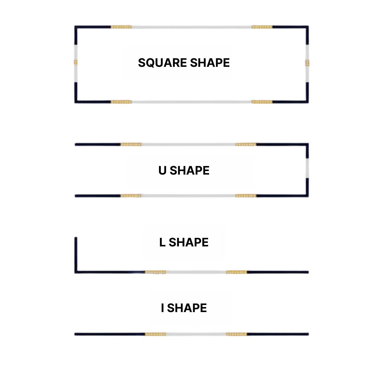 Orthogonal L Type Corner Connector for Magnetic Track Rail