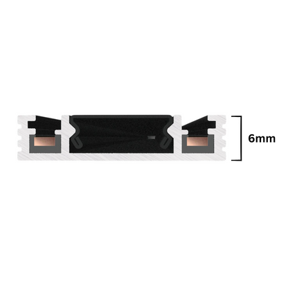 Ultrathin Surface Mounted Magnetic Track Rail