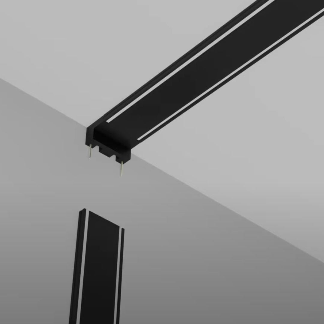 Vertical L Type Corner Connector for Magnetic Track Rail