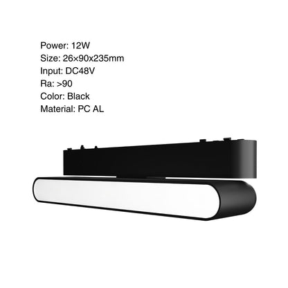 Folding Flood Light 12W - LED Magnetic Track Rail Lamp