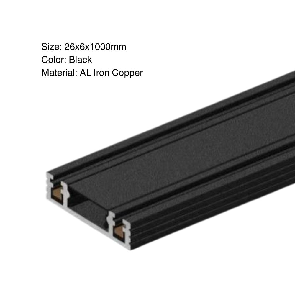 Ultrathin Surface Mounted Magnetic Track Rail