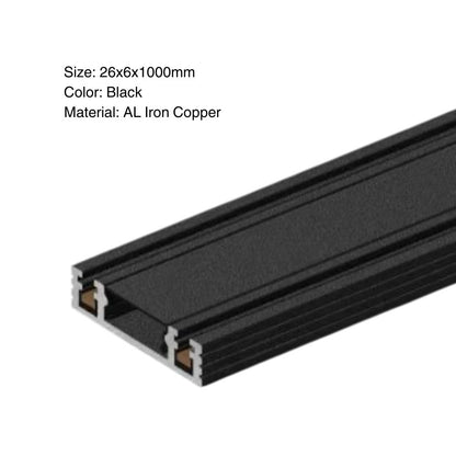 Ultrathin Surface Mounted Magnetic Track Rail