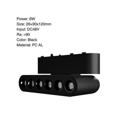 Folding Grille Light 6W - LED Magnetic Track Rail Lamp