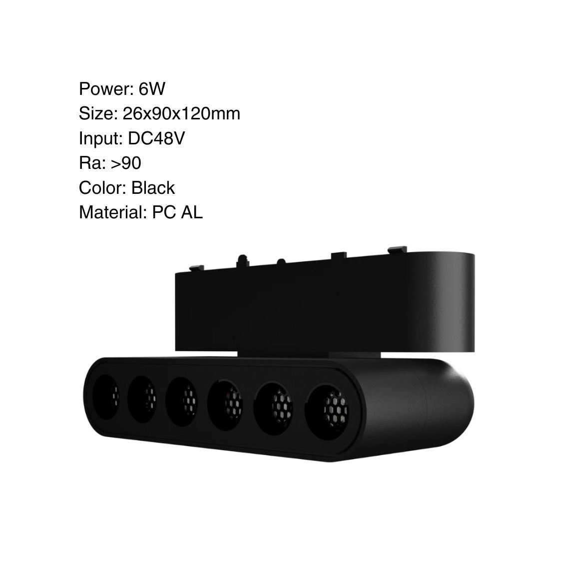 Folding Honeycomb Grille Light 6W - LED Magnetic Track Rail Lamp