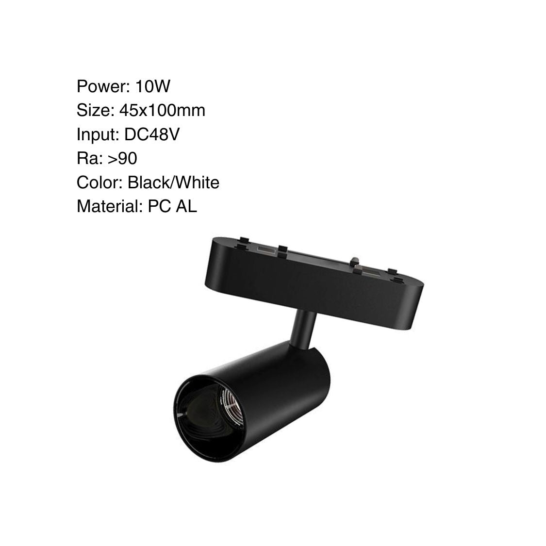 Spot Light 10W - LED Magnetic Track Rail Lamp